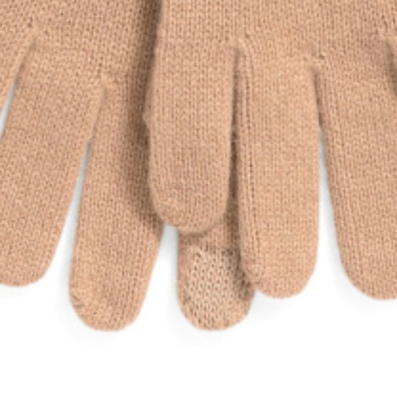 NEW HANNAH ROSE Cashmere Essential Gloves Camel  for women 266mn - Picture 3 of 4